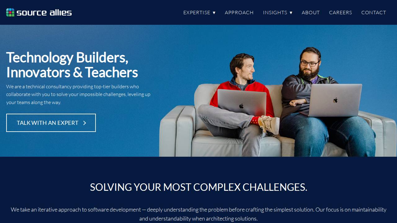 Source Allies Inc. website screenshot