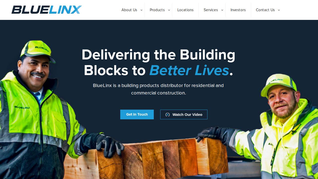 Bluelinx Corporation website screenshot