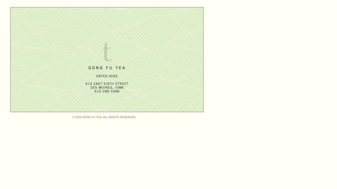 Gong Fu Tea website screenshot