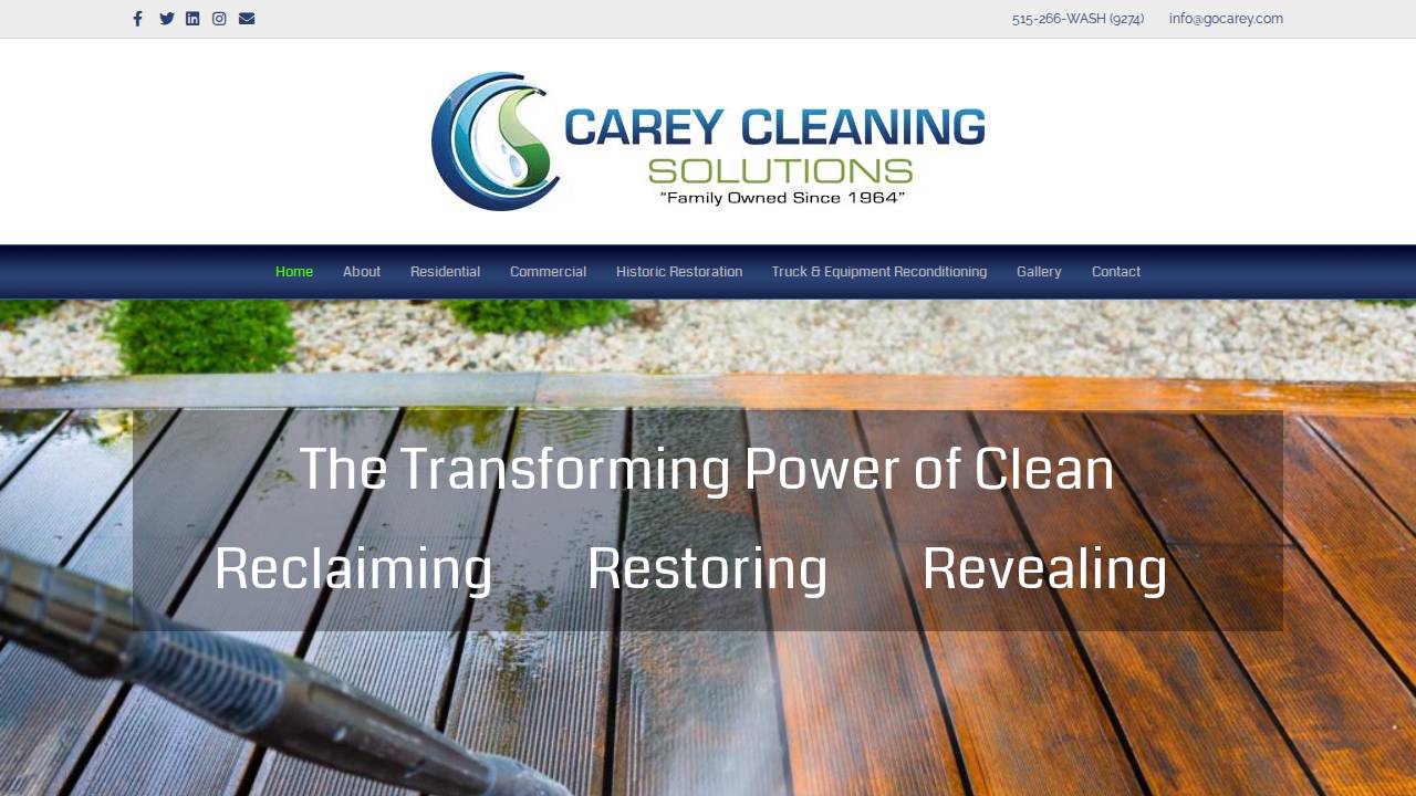 C Carey Inc. website screenshot