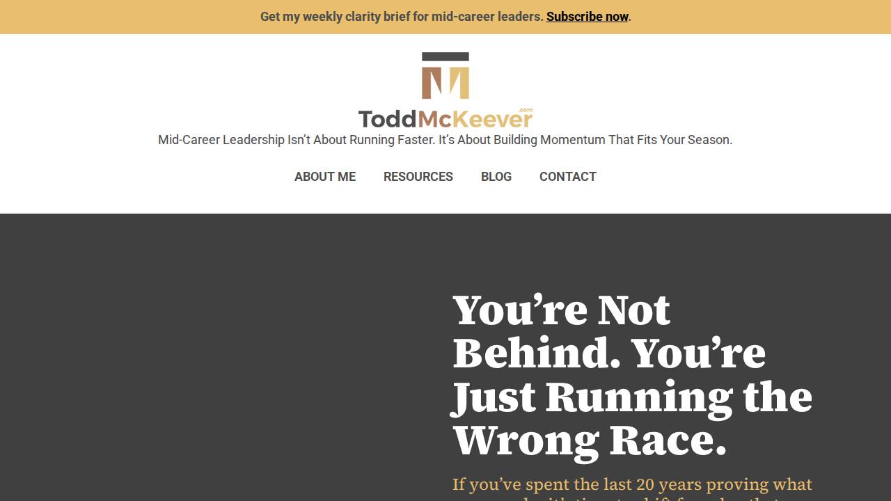 McKeever website screenshot