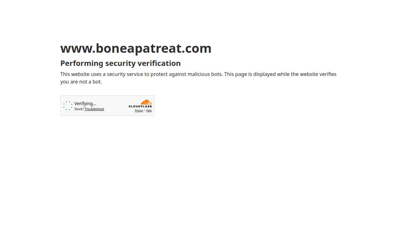 Boneapatreat Inc. website screenshot