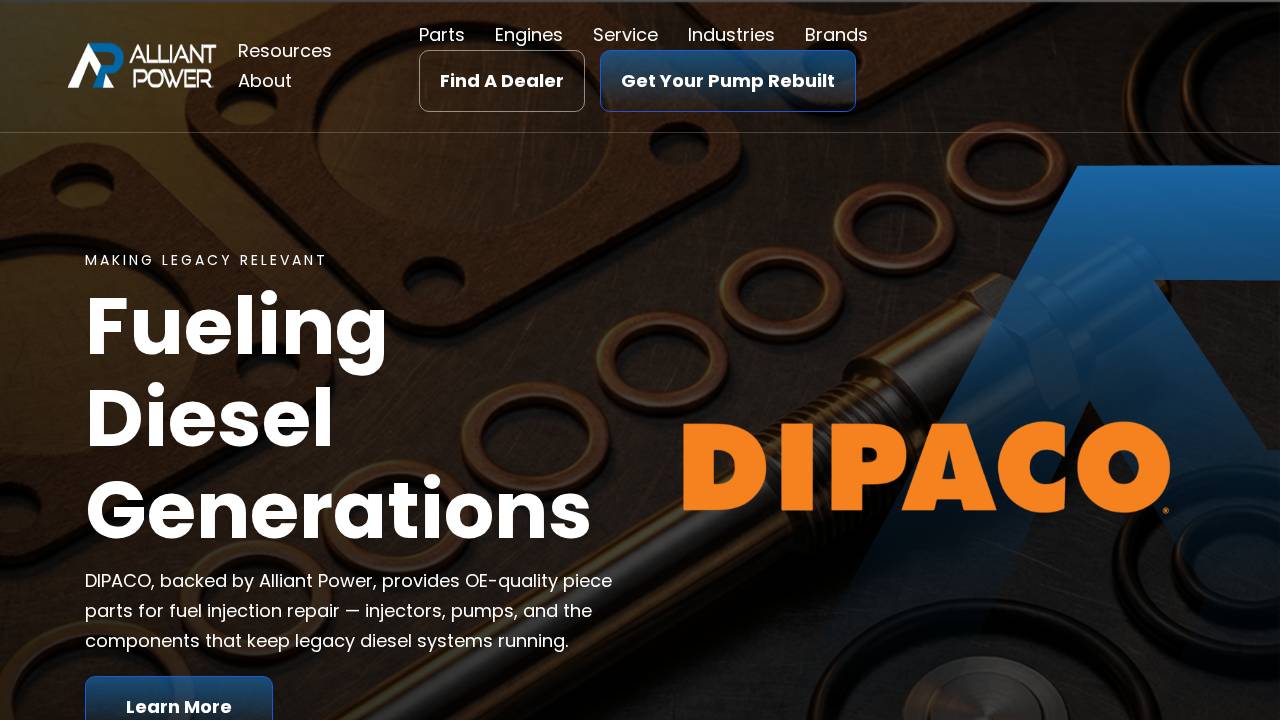 Des Moines Diesel Inc. website screenshot