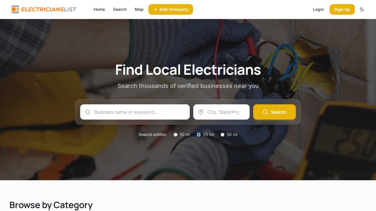 Dakota Electrical Services Inc. website screenshot