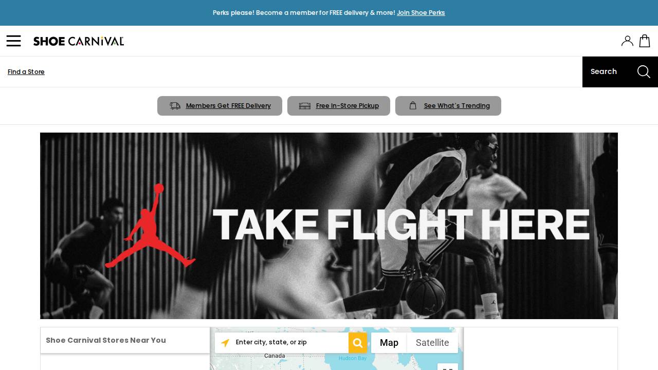 Shoe Carnival Inc. website screenshot