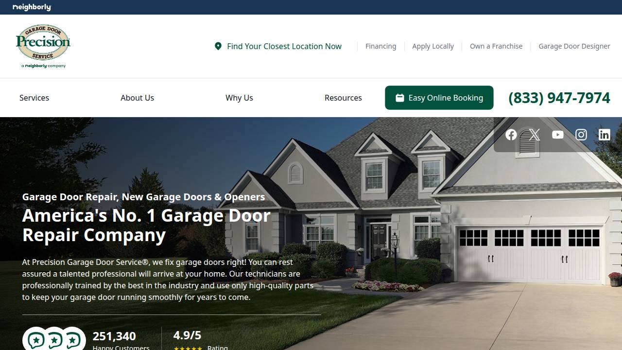 South Central Door website screenshot