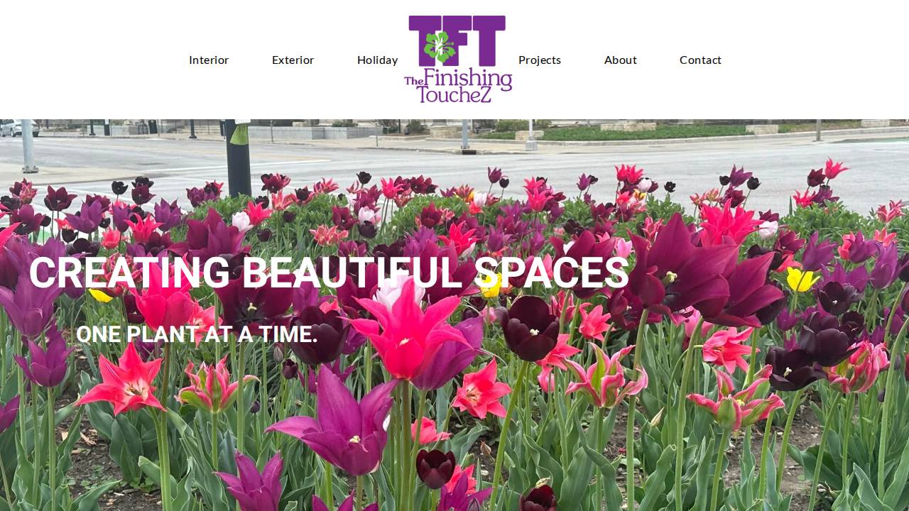 The Finishing Touchez Inc. website screenshot