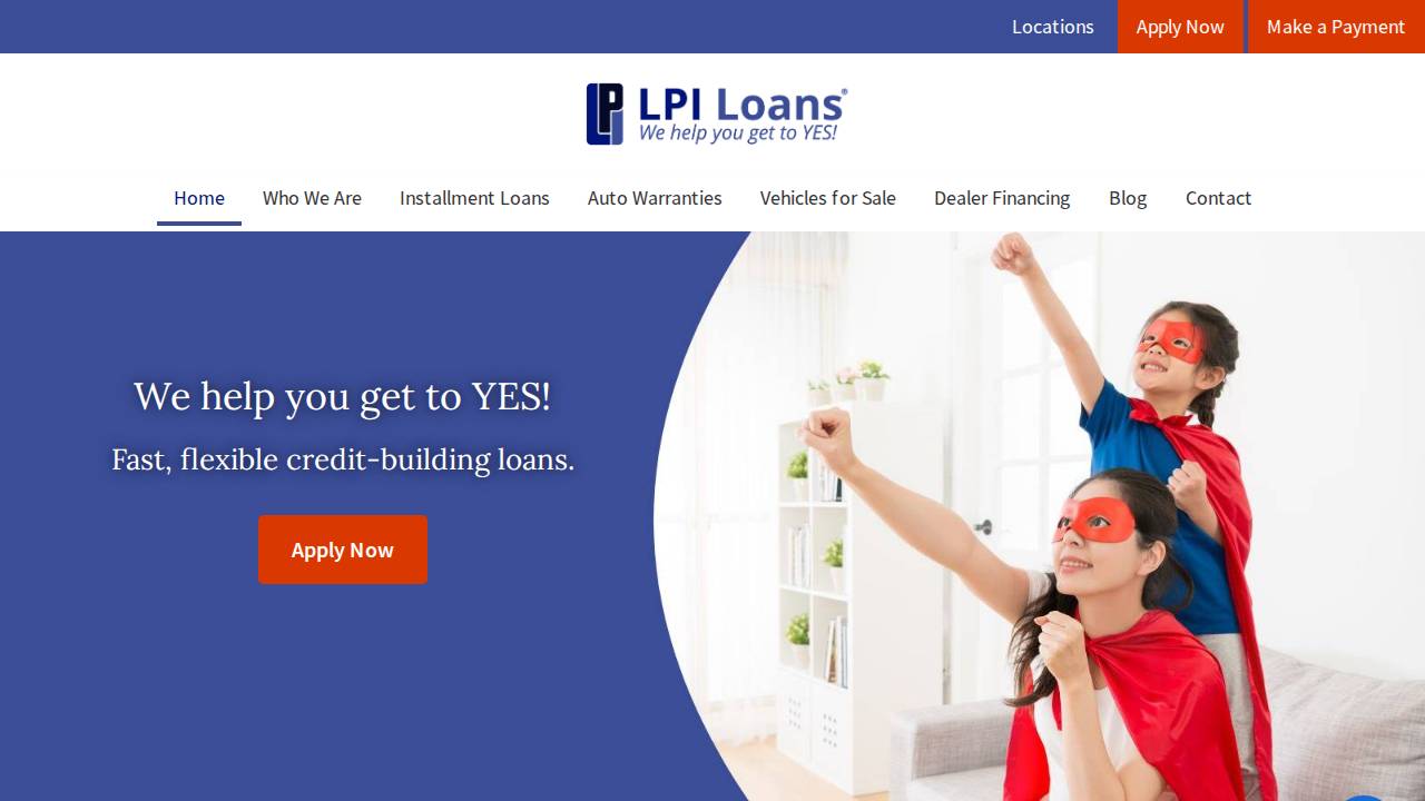 L.p. website screenshot