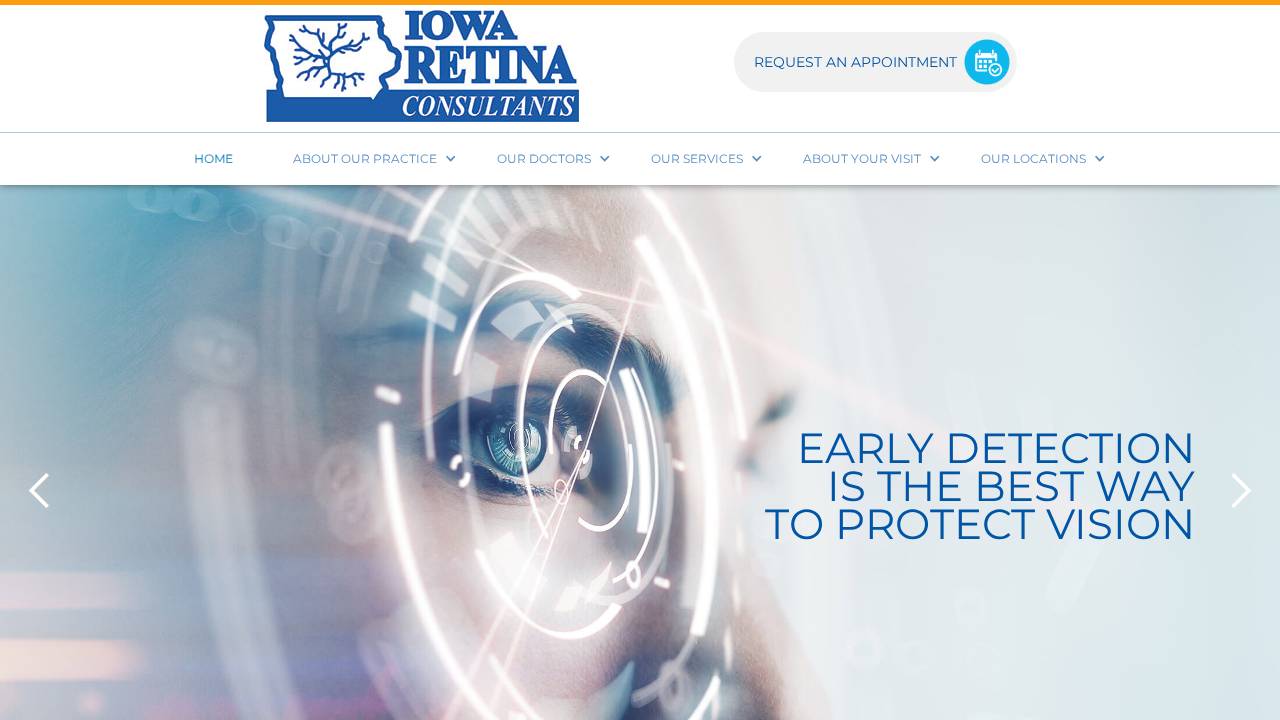 Iowa Retina Consultants PC website screenshot