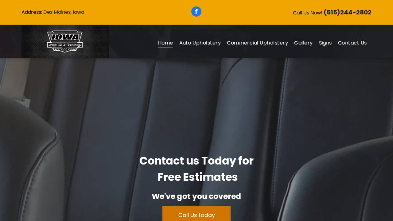 Iowa Top Auto website screenshot