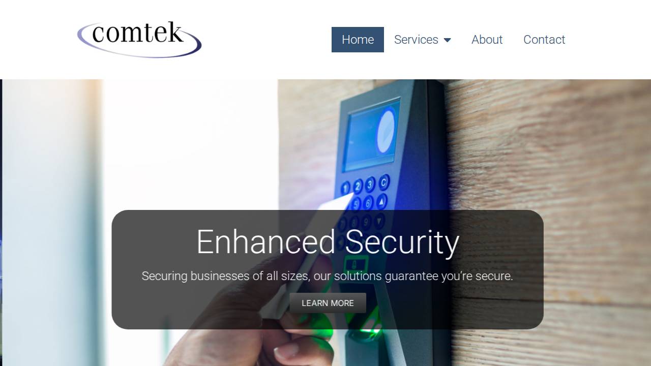 Comtek Inc. website screenshot