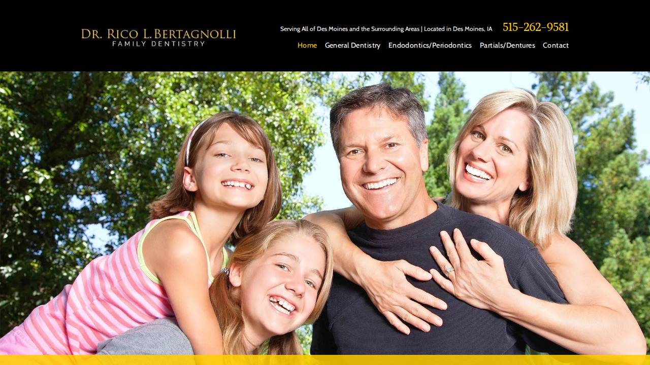 Dr Rico Bertagnolli Family website screenshot