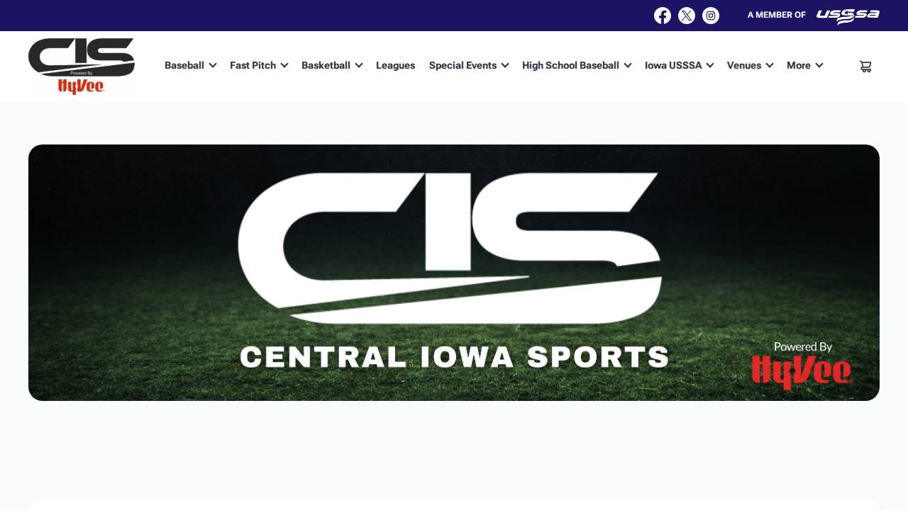 Central States Sports LLC website screenshot