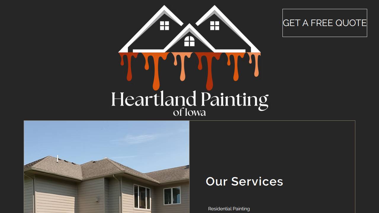 Hartline Painting LLC website screenshot