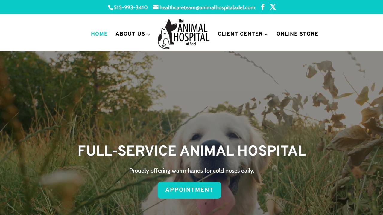 Animal Hospital Of Adel PC website screenshot