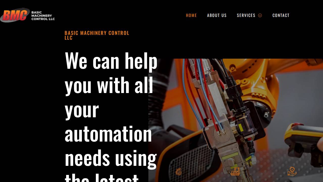 Basic Machinery Control LLC website screenshot