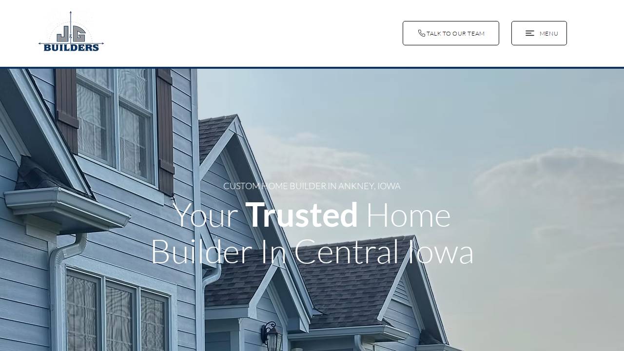 J & G Builders LLC website screenshot