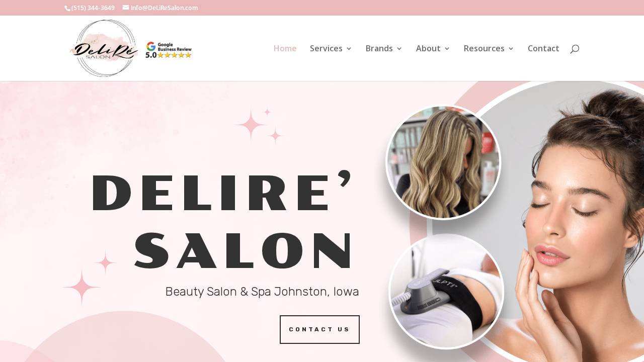 Delire LLC website screenshot