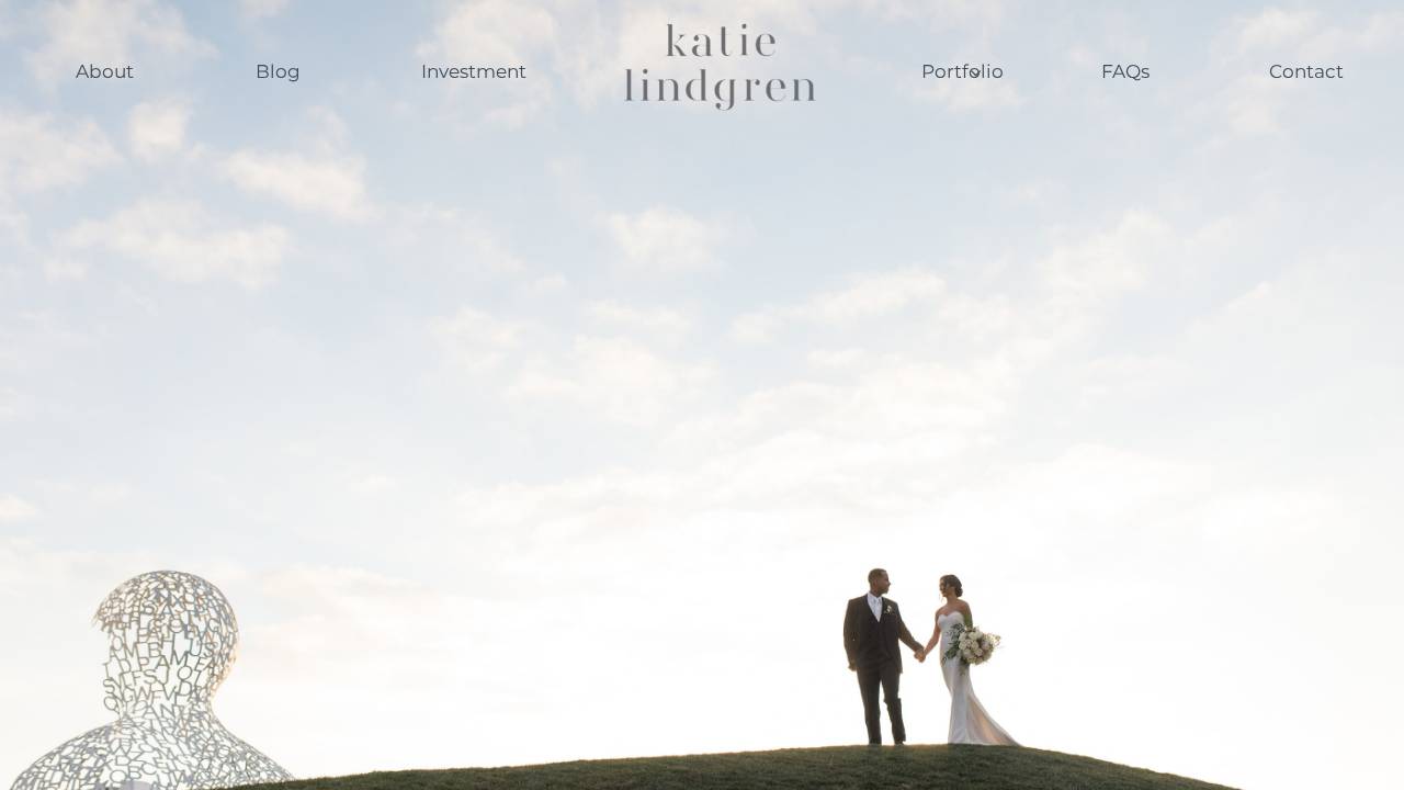 Katie Lindgren Photography website screenshot
