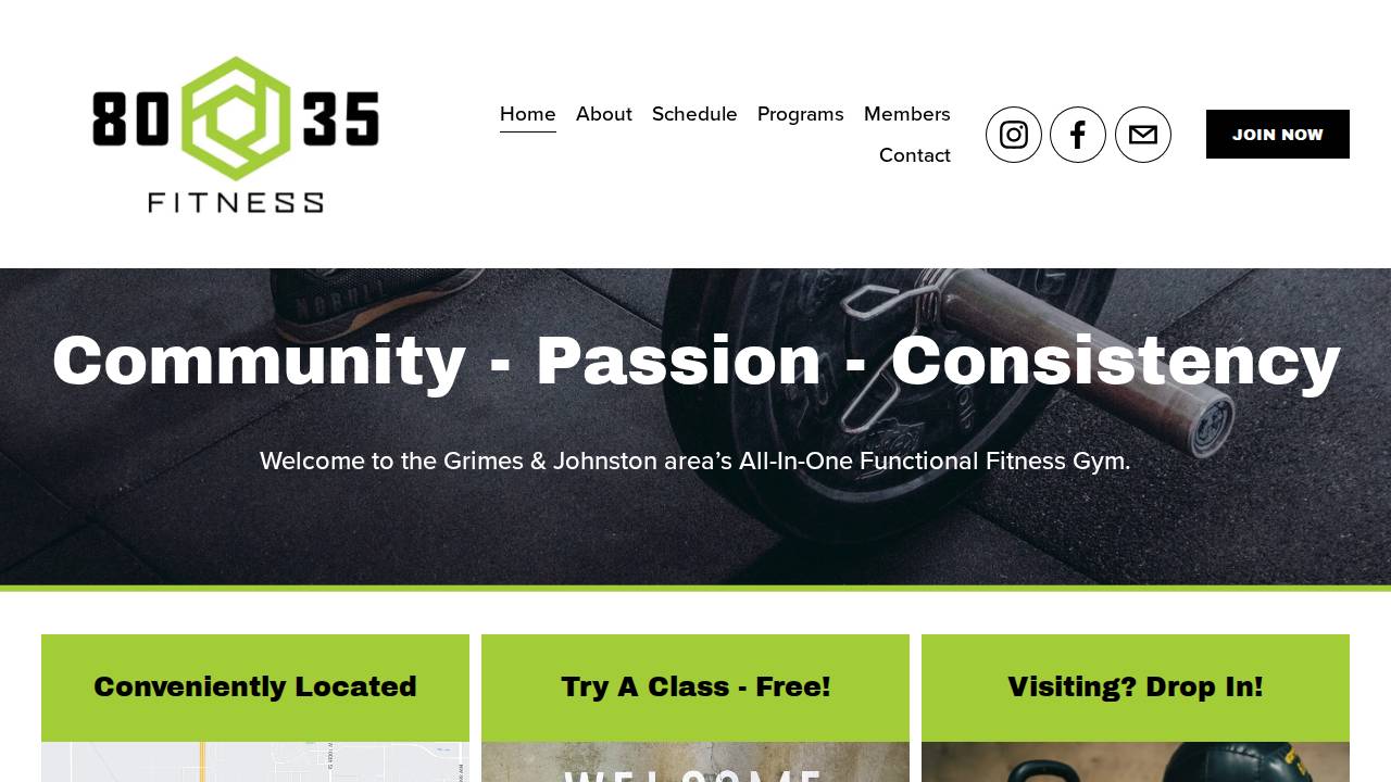 Crossfit 80-35 LLC website screenshot