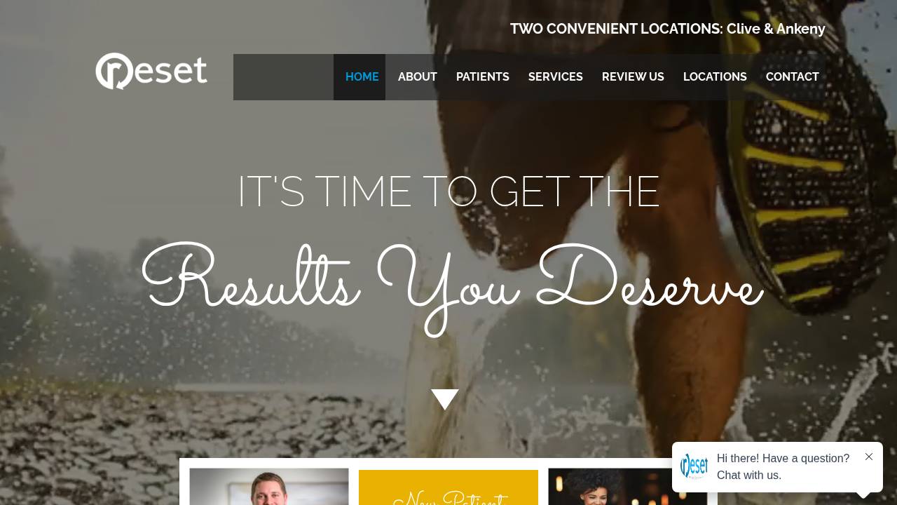 Reset Ankeny I LLC website screenshot