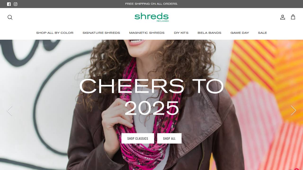 Dona Bela Shreds website screenshot