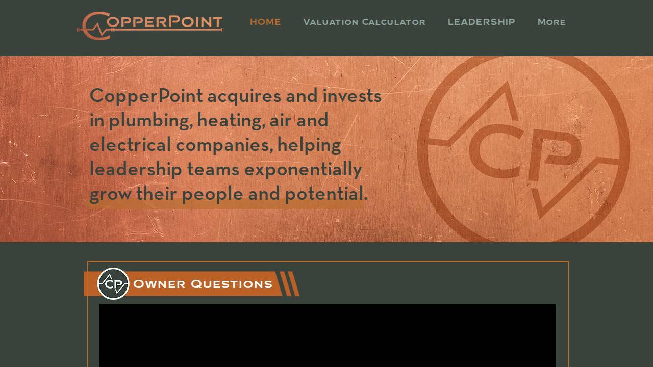 Copper Point LLC website screenshot