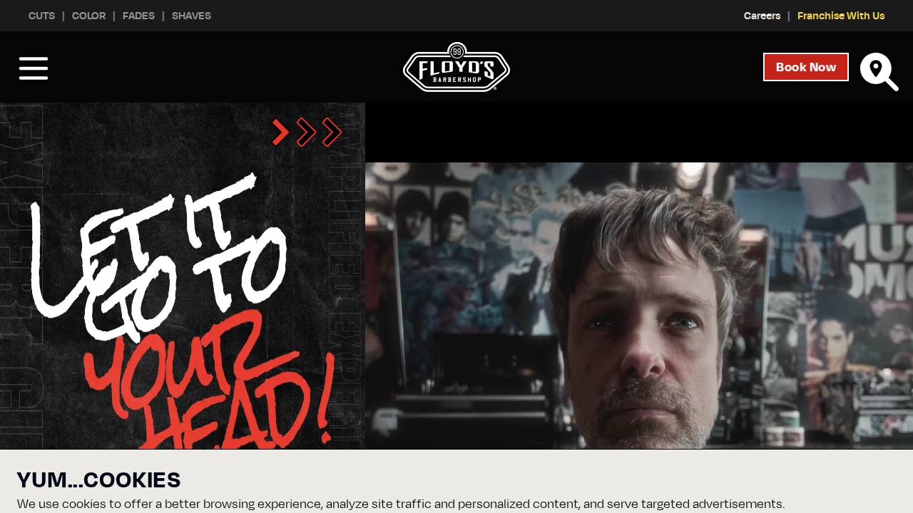 Floyd The Barber LLC website screenshot