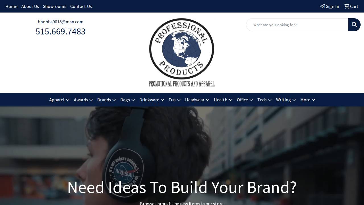 Professional Products LLC website screenshot