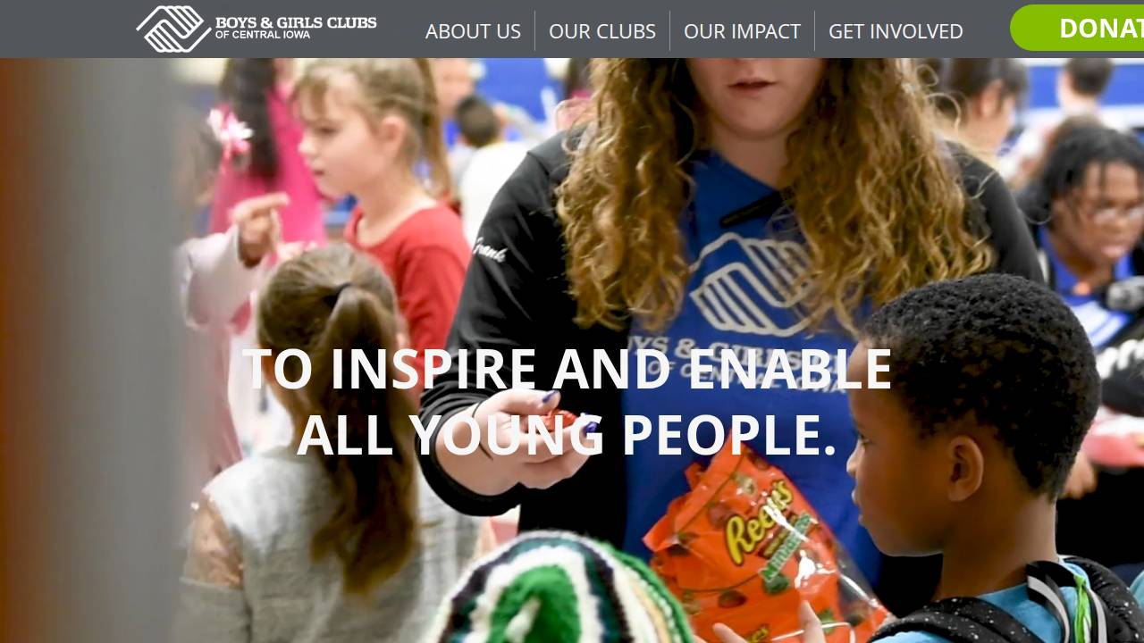 Boys Club Of Des Moines website screenshot