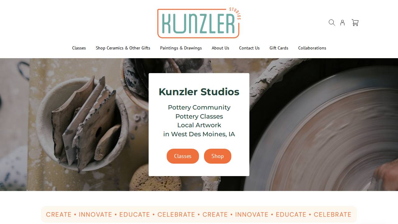 Kunzler Studios website screenshot