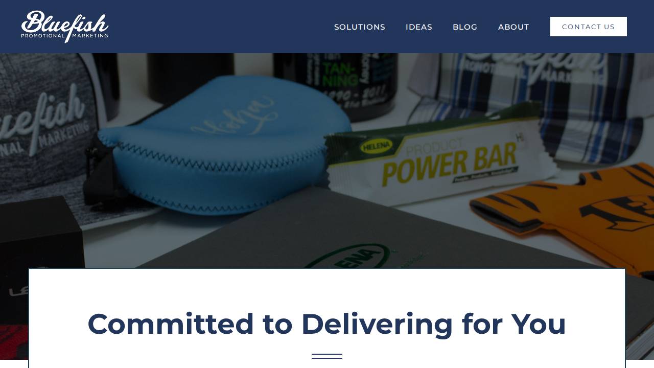 Bluefish Promotional Marketing website screenshot