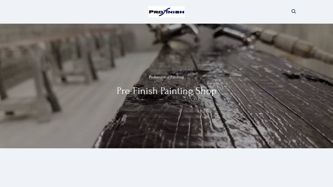 Profinish LLC website screenshot