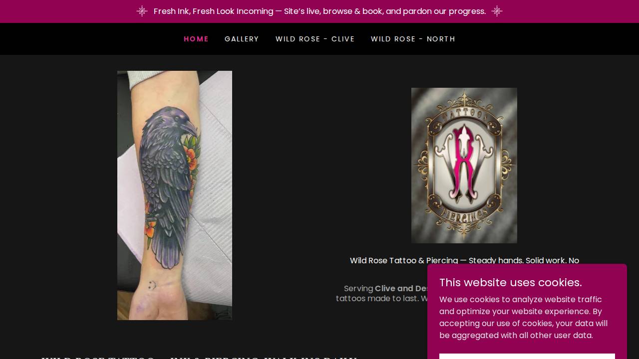 5 Point Piercing website screenshot