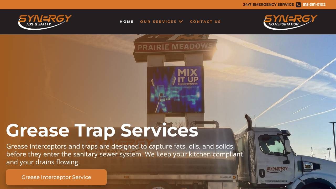 Hoods Of Central Ia Fire/Safet website screenshot