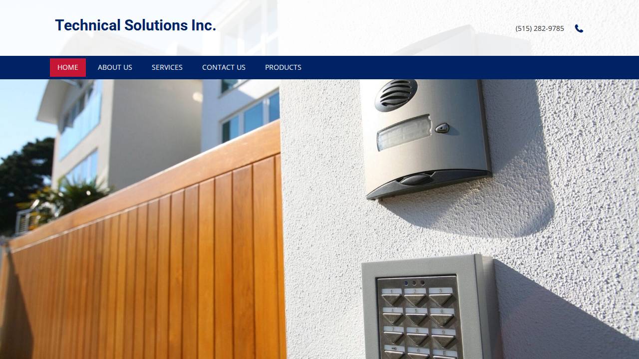 Technical Solutions Inc. website screenshot