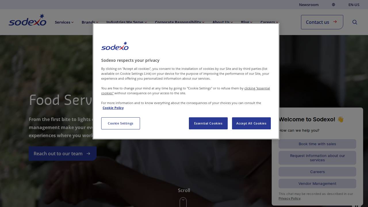 Sodexomagic LLC website screenshot
