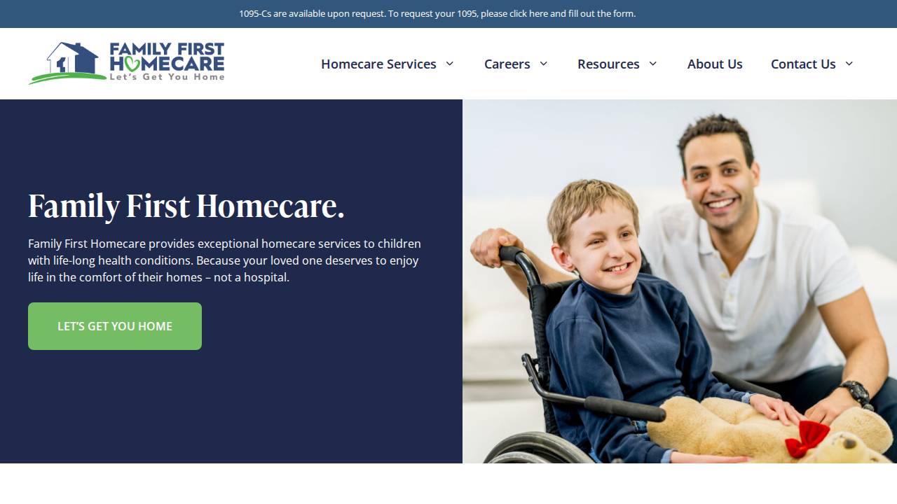 Universal Pediatric Services & Sub website screenshot