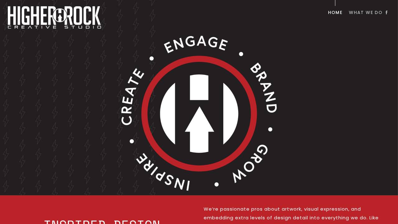 Higher Rock Creative Studio LLC website screenshot