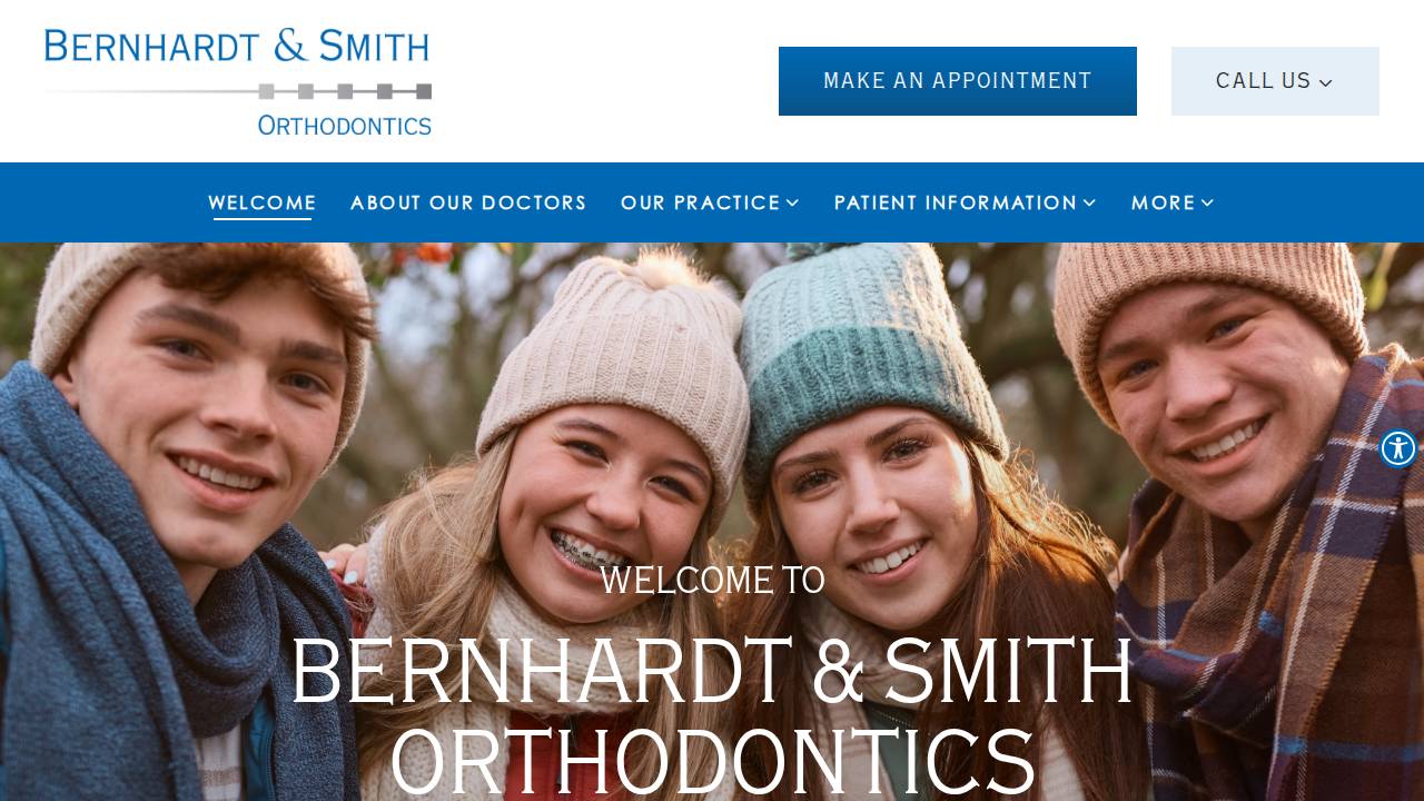 Bernhardt And Smith Orthodonticspc website screenshot