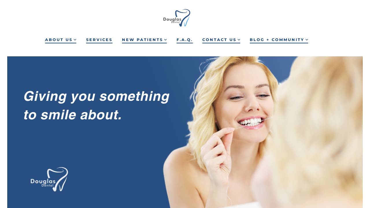 Douglas Dental PC website screenshot