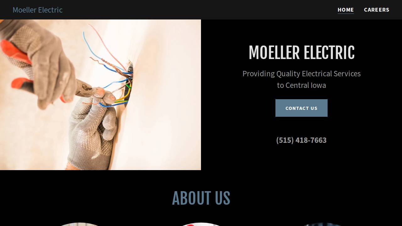 Moeller Electric website screenshot