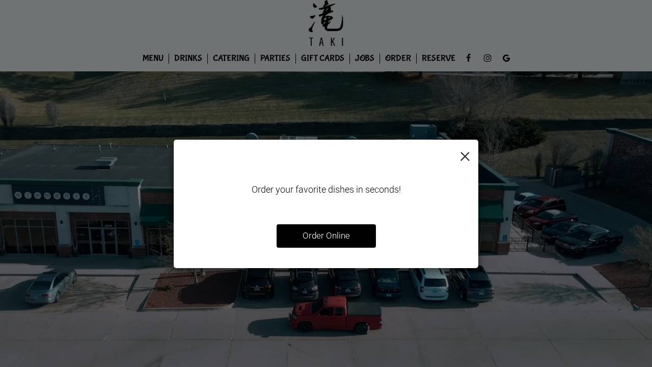 Taki Steakhouse LLC website screenshot