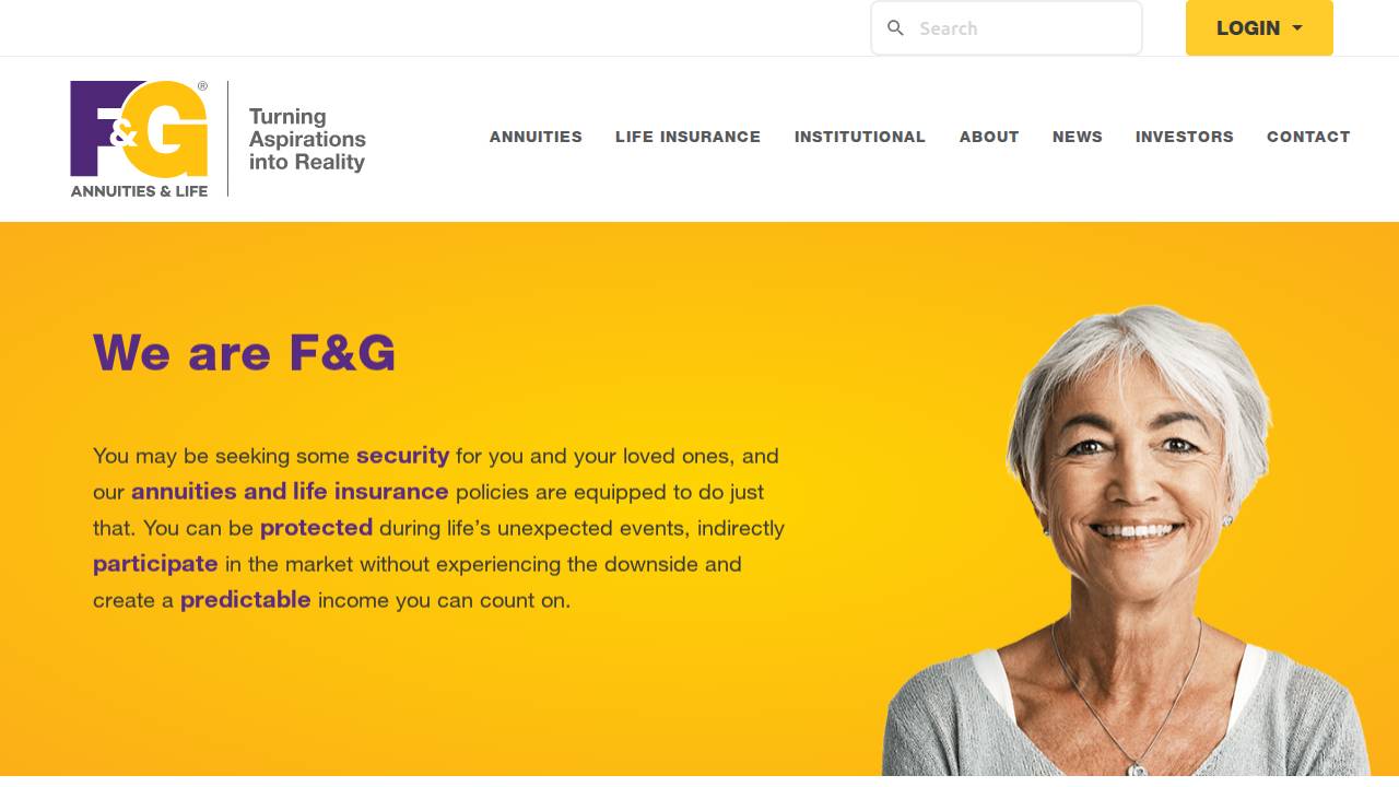 Fidelity & Guaranty Life Ins C website screenshot