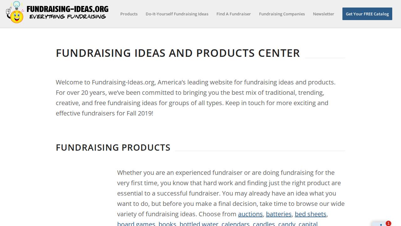Harmisons Hometown Fundraising Inc. website screenshot
