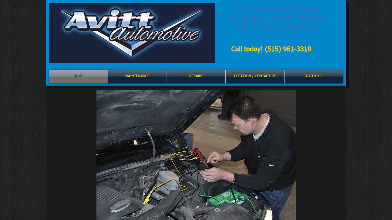 Avitt Automotive website screenshot