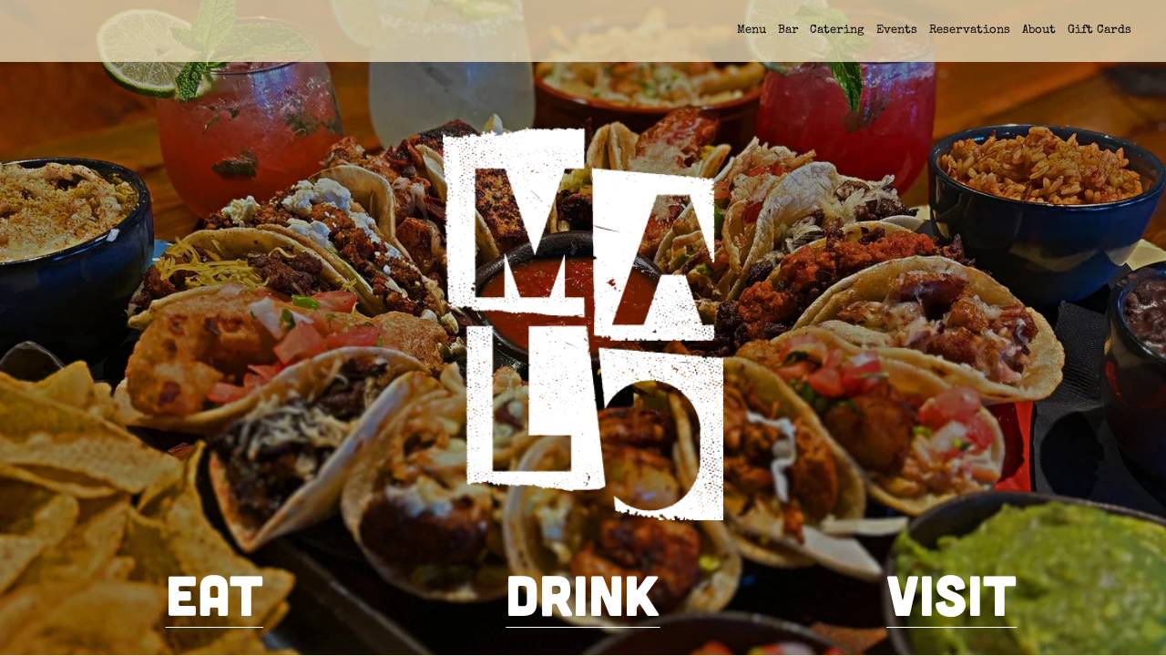 Malo Restaurant website screenshot