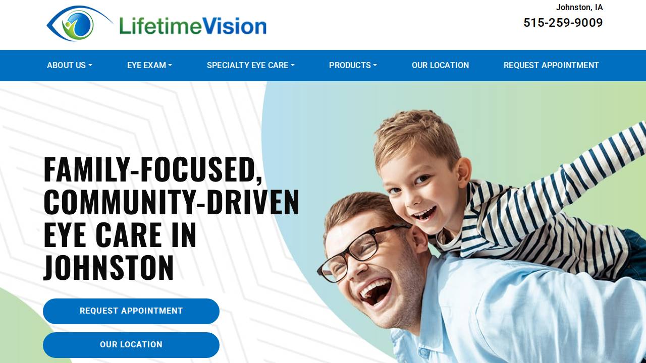 Lifetime Vision PC website screenshot
