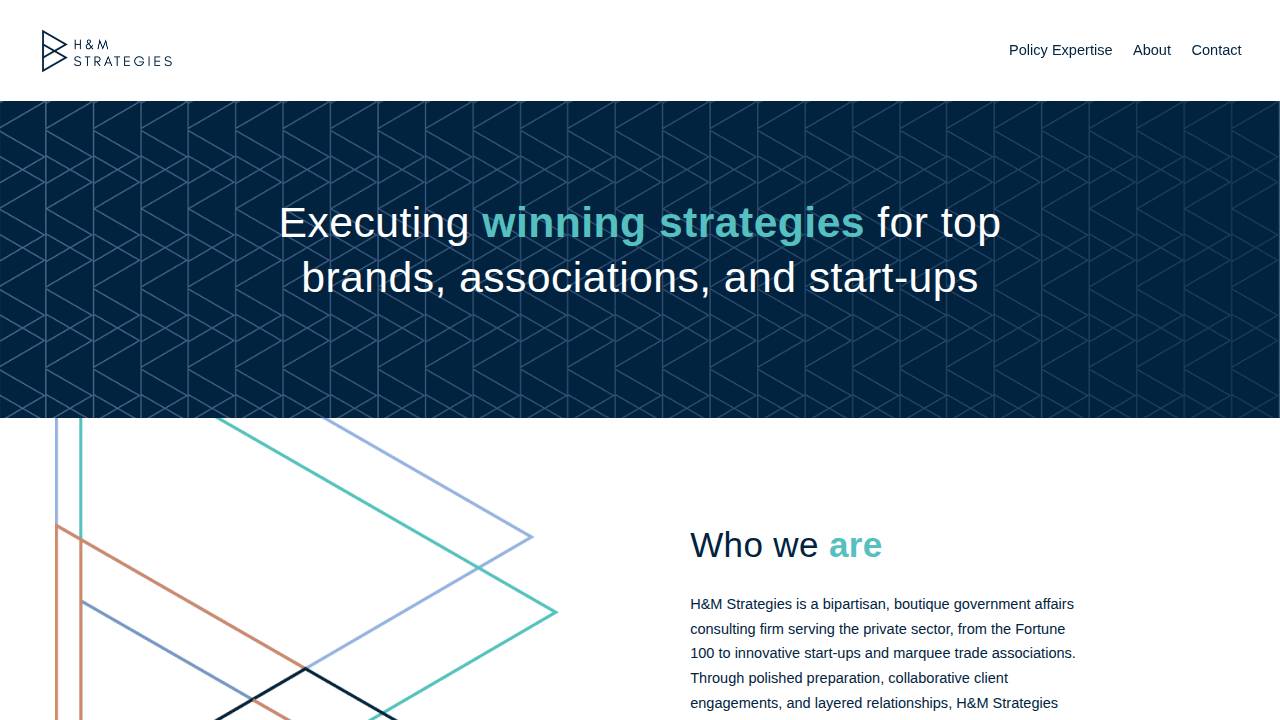 H&M Strategies website screenshot