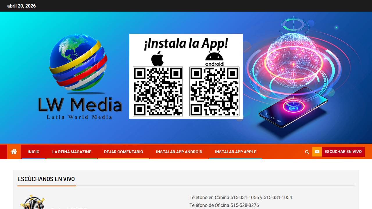 Latin World Group Inc. website screenshot